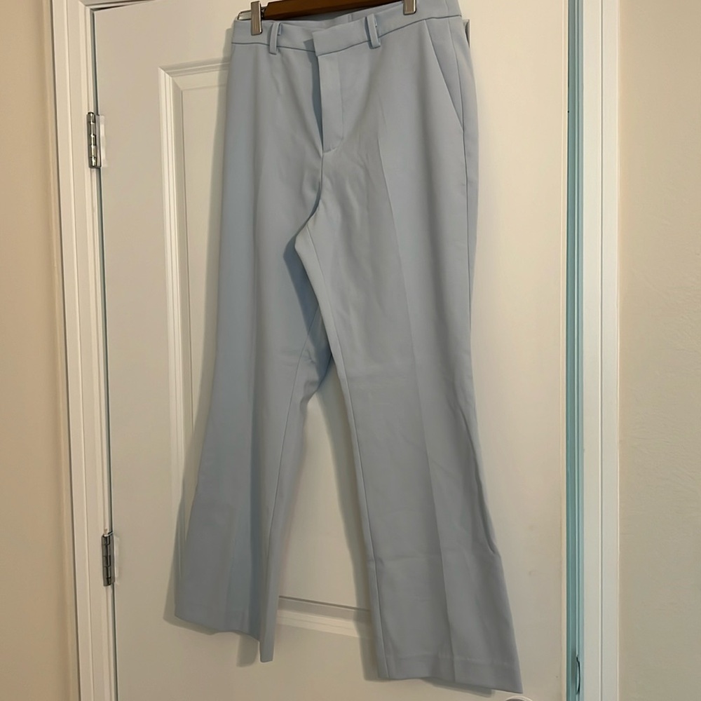Light blue trousers